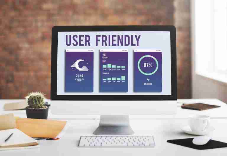 User friendly website